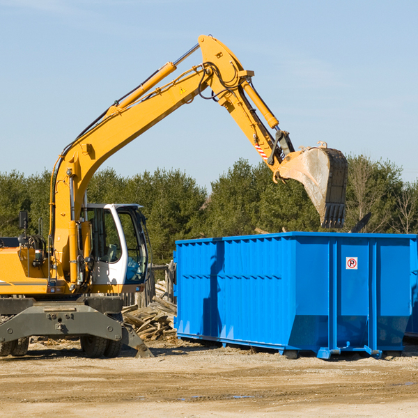 what size residential dumpster rentals are available in Dry Point IL